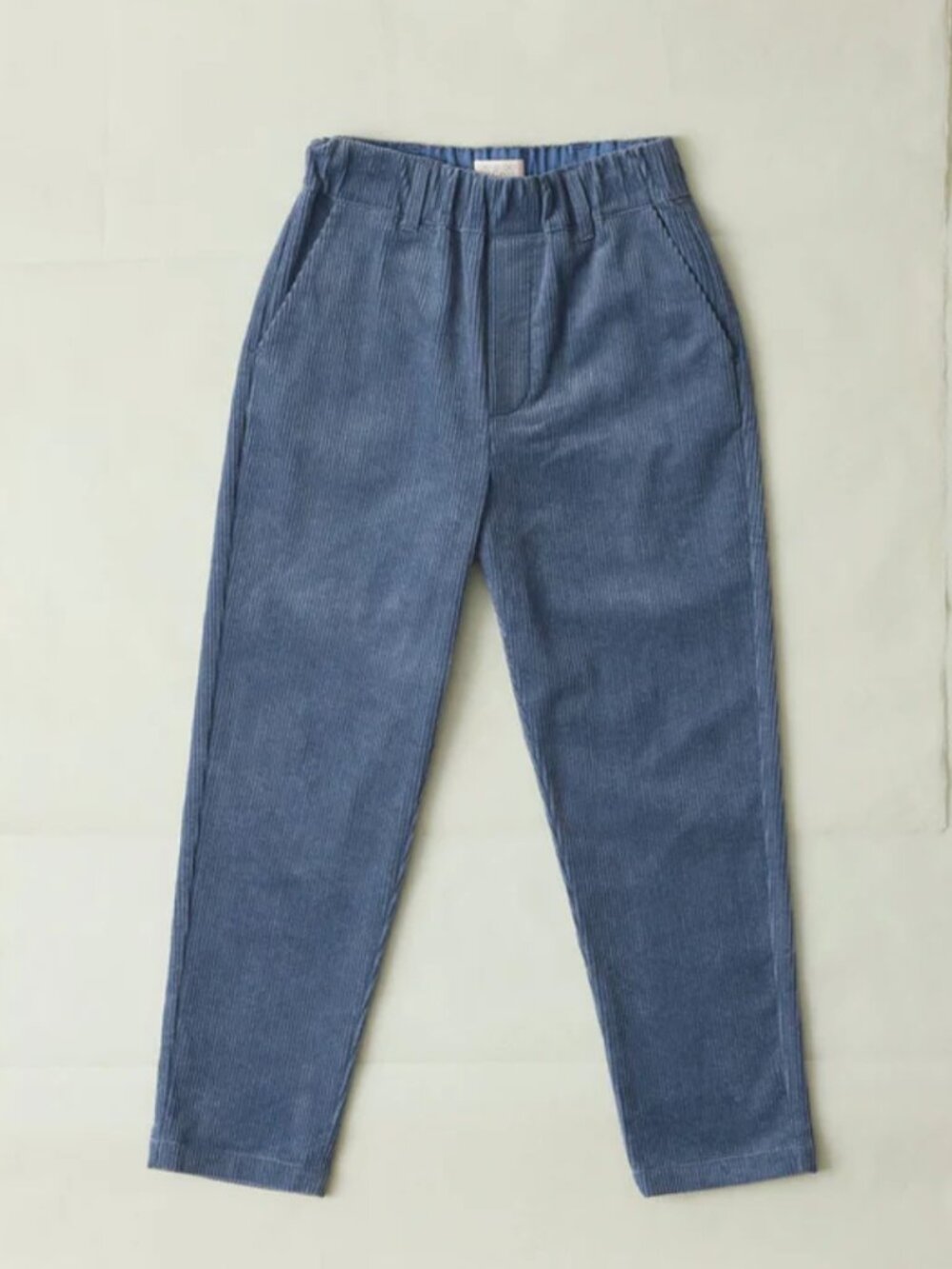 Toast Gabi Dusty Blue  Wide Wale Corduroy Pants UK 14 US 10 100% Cotton GUC